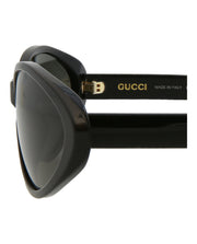 Gucci Womens Round/Oval Black Black Grey Fashion Designer Eyewear