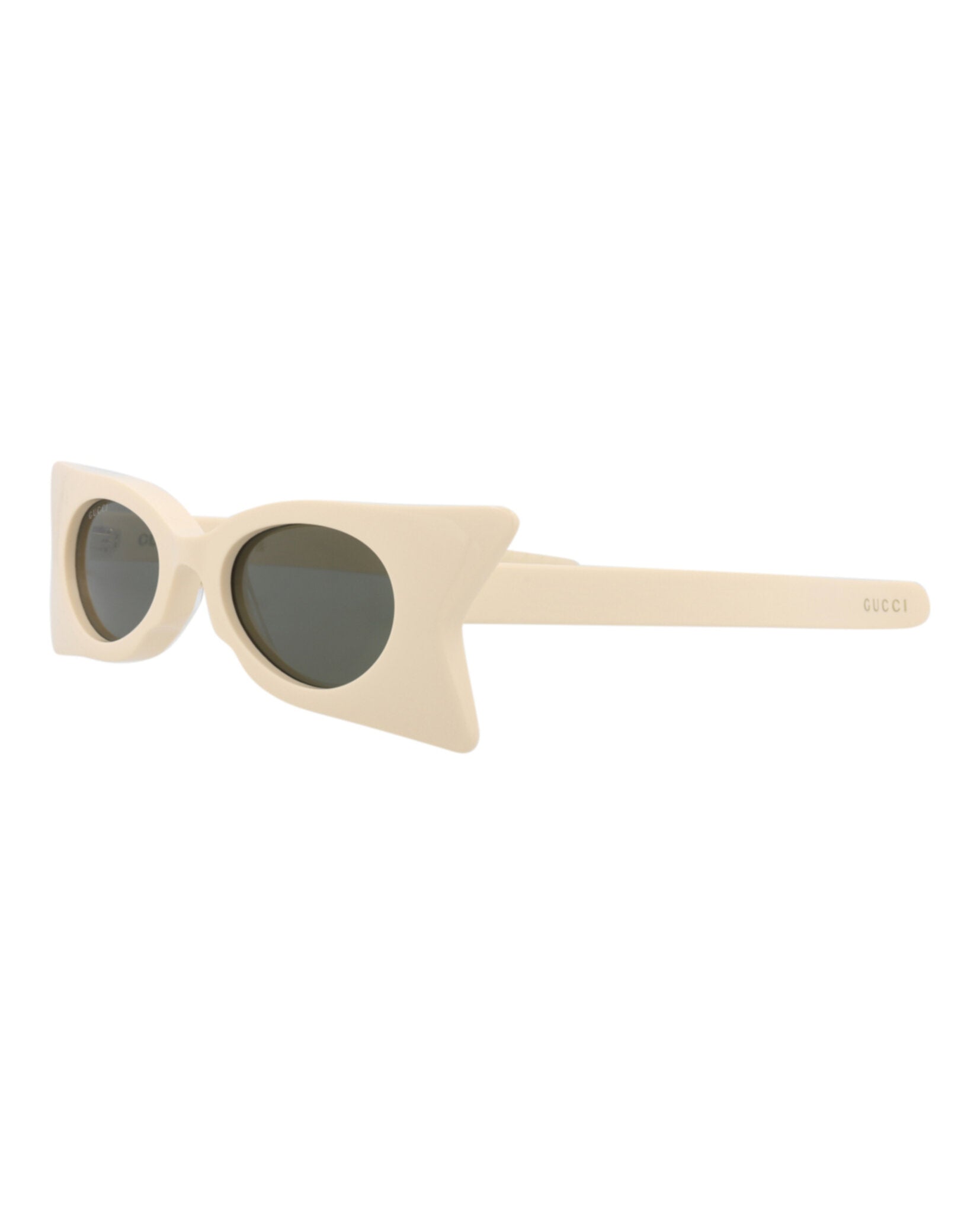 Gucci Gucci Womens Cat Eye Ivory Ivory Grey Fashion Designer Eyewear