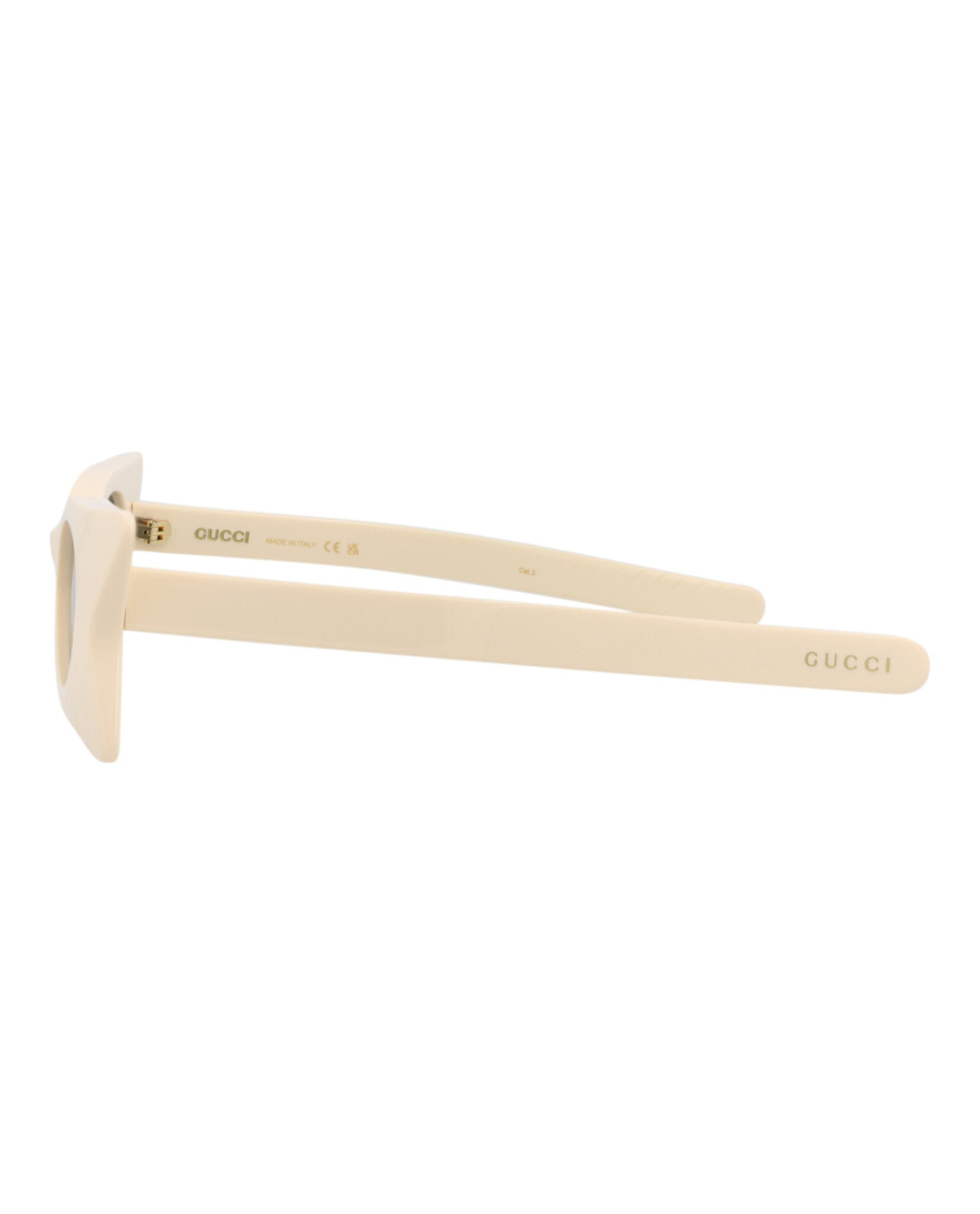 Gucci Gucci Womens Cat Eye Ivory Ivory Grey Fashion Designer Eyewear