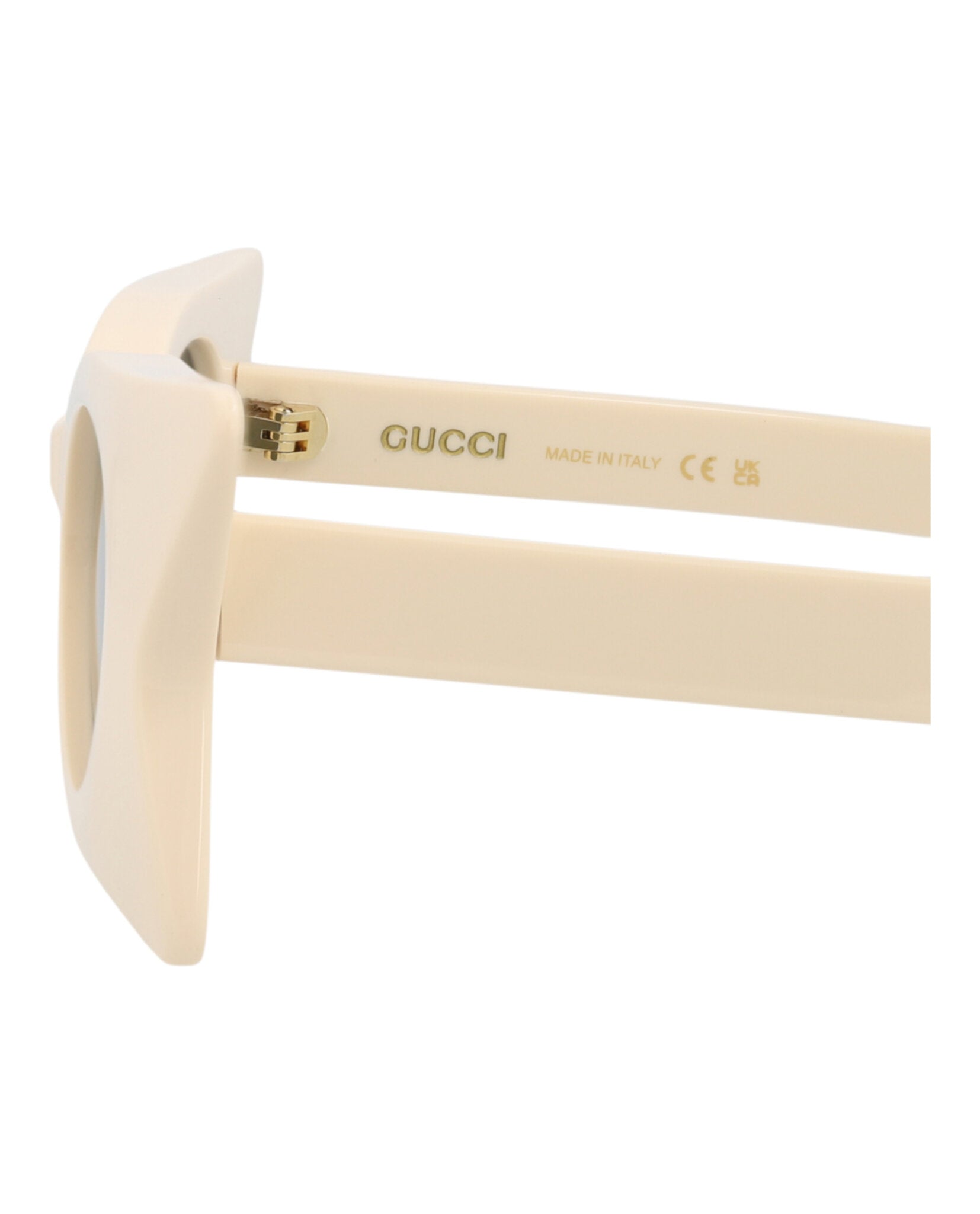 Gucci Gucci Womens Cat Eye Ivory Ivory Grey Fashion Designer Eyewear