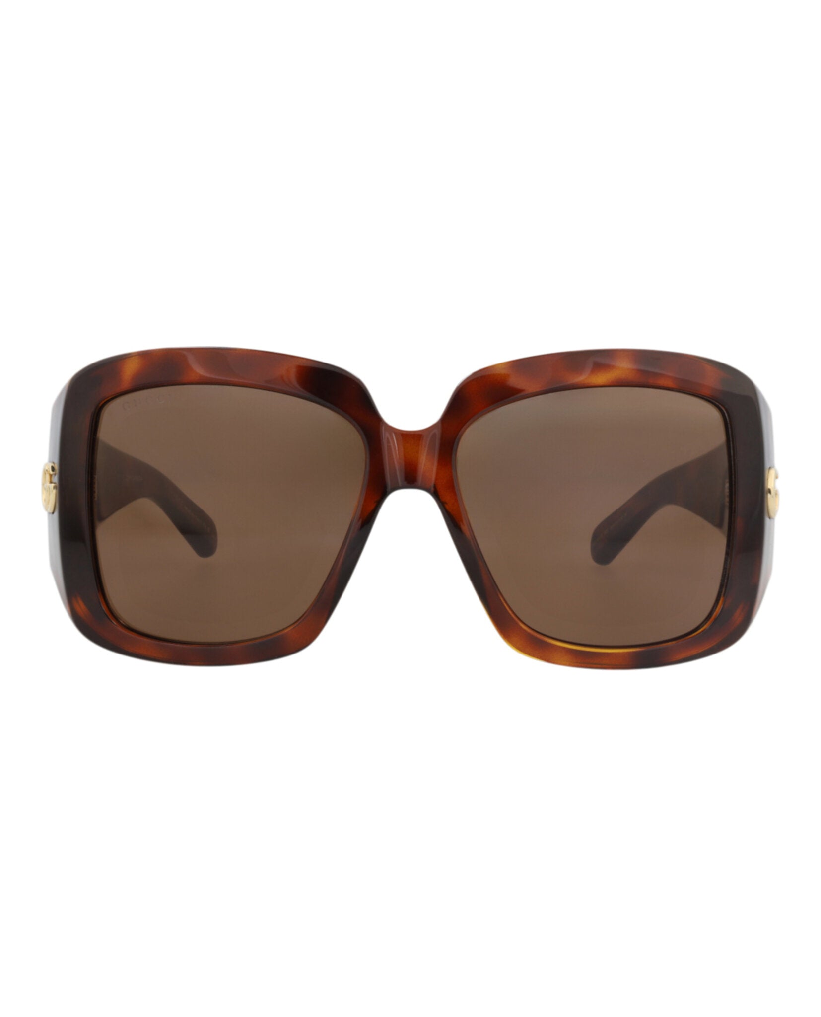 Gucci Gucci Womens Square/Rectangle Havana Havana Brown Fashion Designer Eyewear