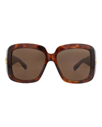 Gucci Gucci Womens Square/Rectangle Havana Havana Brown Fashion Designer Eyewear