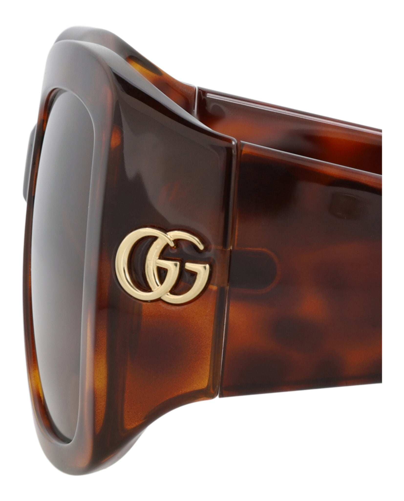 Gucci Gucci Womens Square/Rectangle Havana Havana Brown Fashion Designer Eyewear