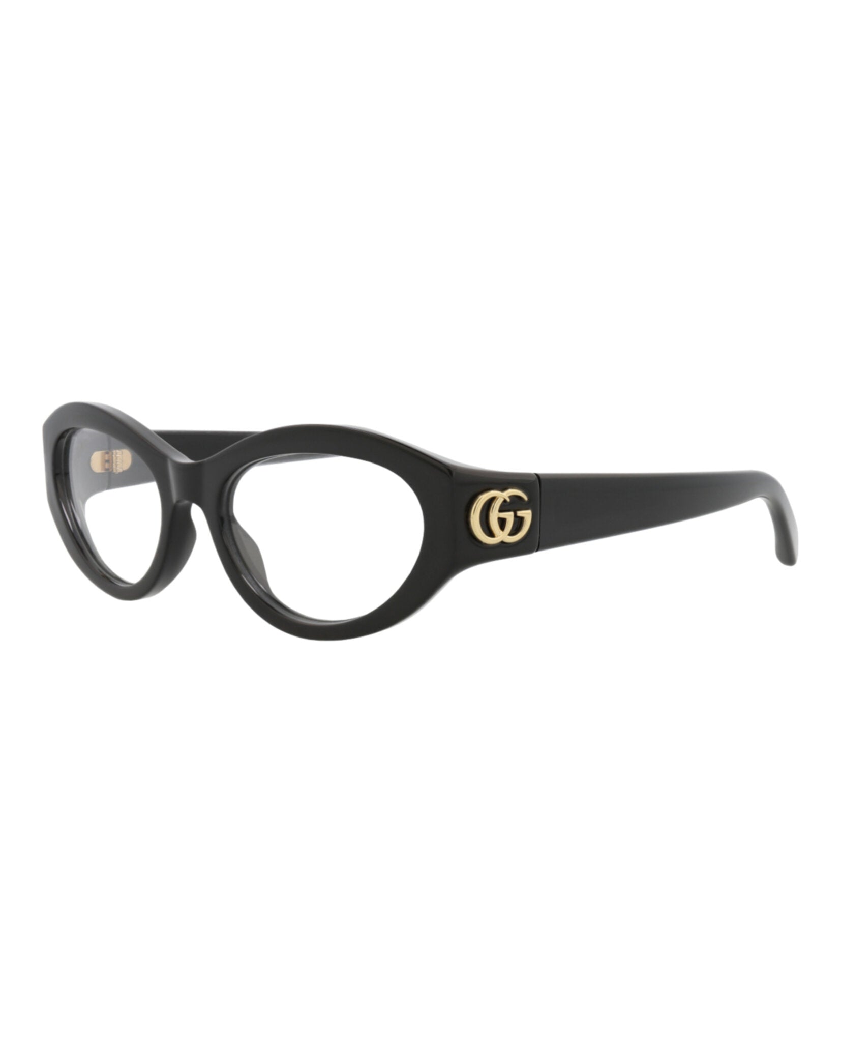 Gucci Womens Cat Eye Black Black Transparent Fashion Designer Eyewear