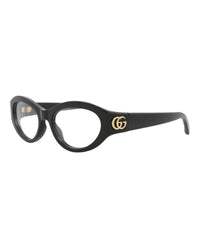 Gucci Womens Cat Eye Black Black Transparent Fashion Designer Eyewear
