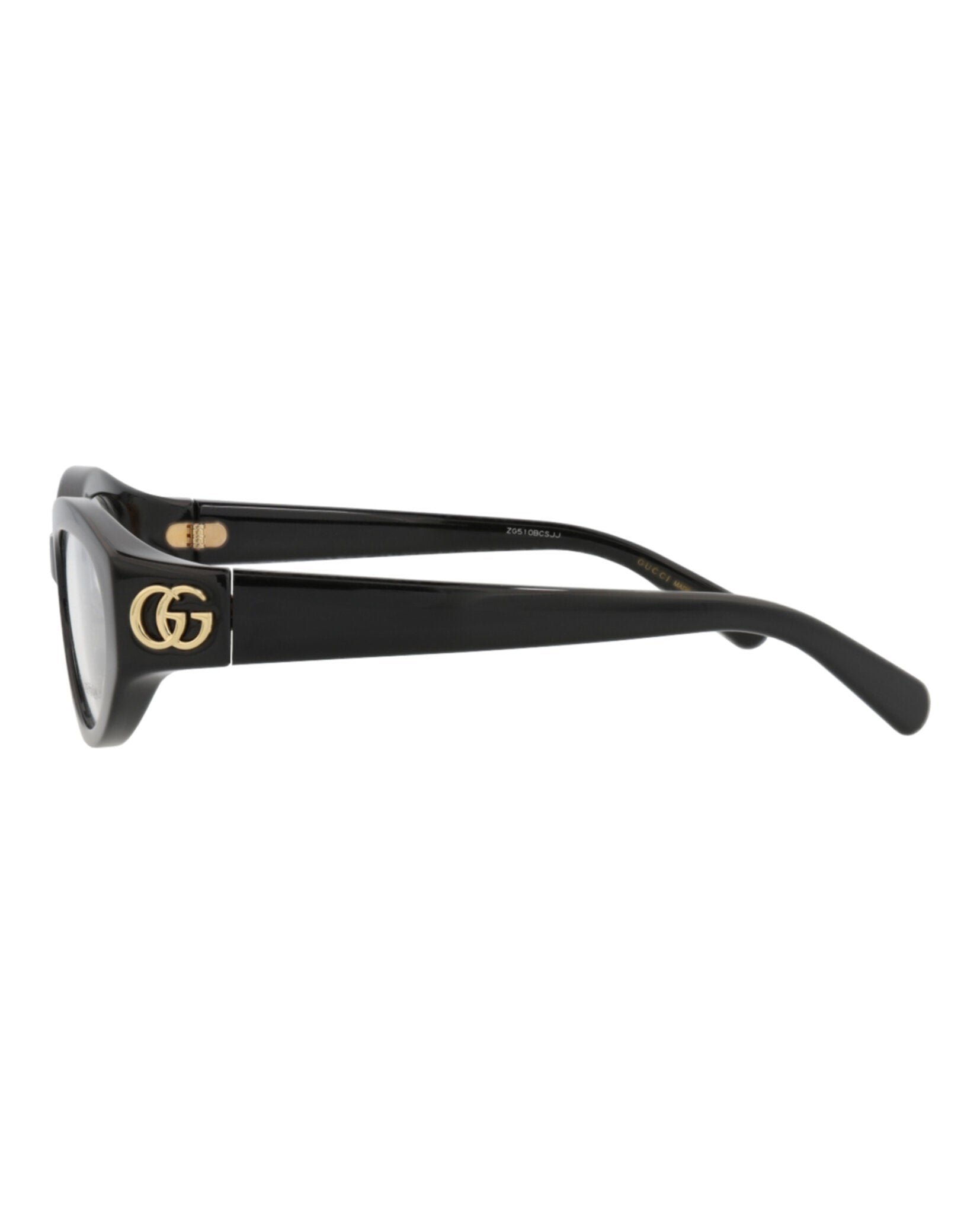 Gucci Womens Cat Eye Black Black Transparent Fashion Designer Eyewear
