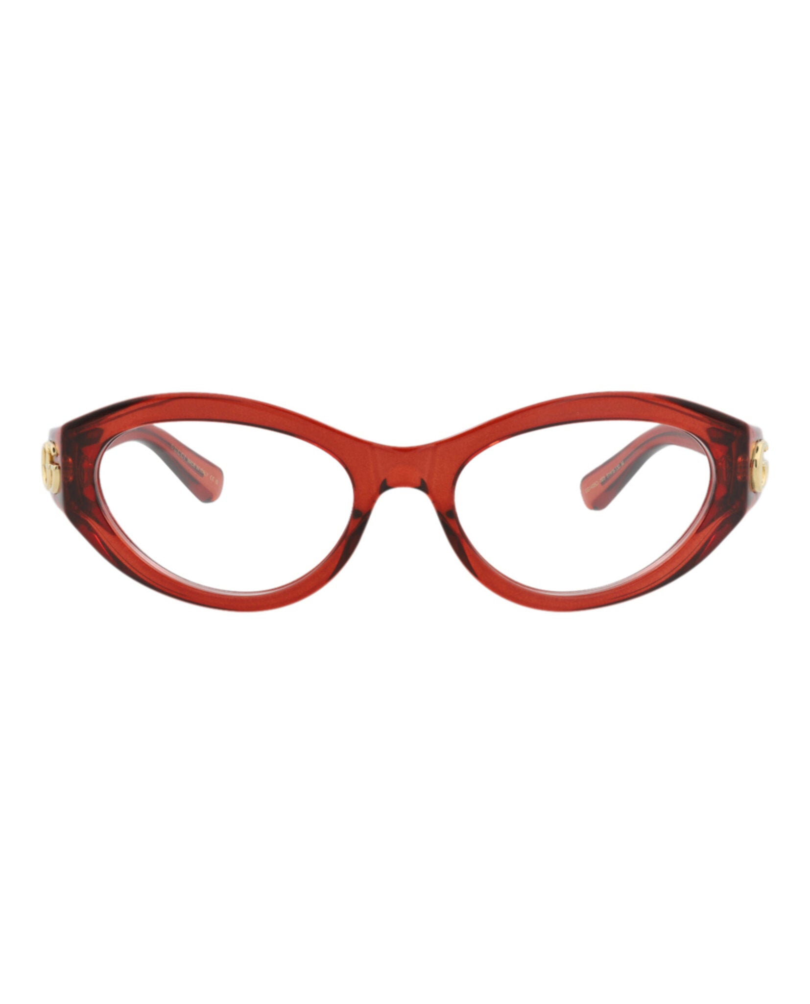 Gucci Womens Cat Eye Burgundy Burgundy Transparent Fashion Designer Eyewear