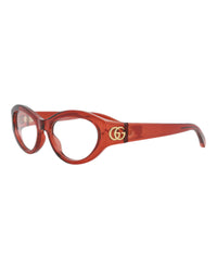 Gucci Womens Cat Eye Burgundy Burgundy Transparent Fashion Designer Eyewear