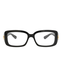 Gucci Womens Square/Rectangle Black Black Transparent Fashion Designer Eyewear