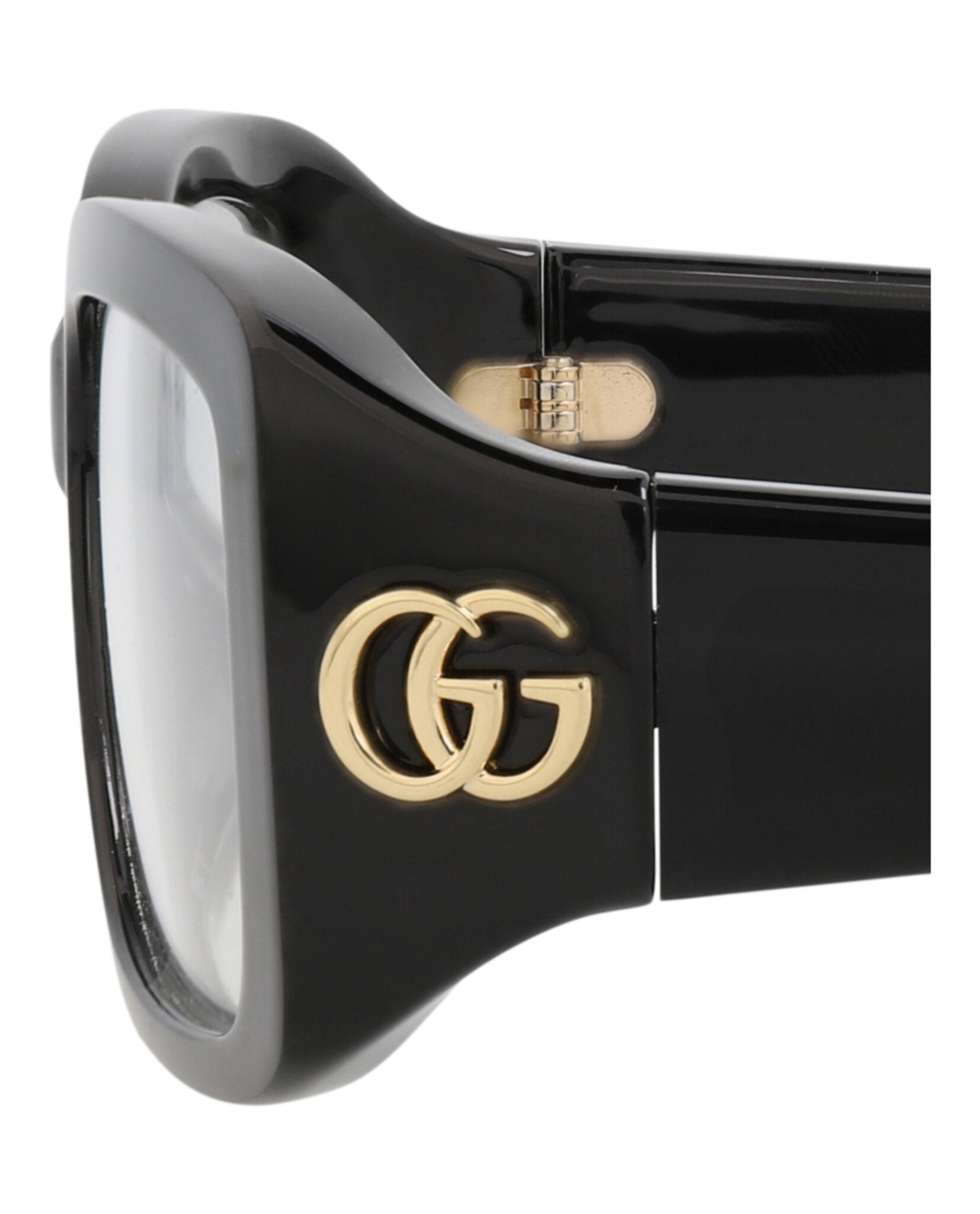 Gucci Womens Square/Rectangle Black Black Transparent Fashion