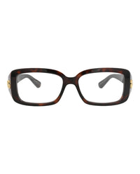 Gucci Womens Square/Rectangle Havana Havana Transparent Fashion Designer Eyewear