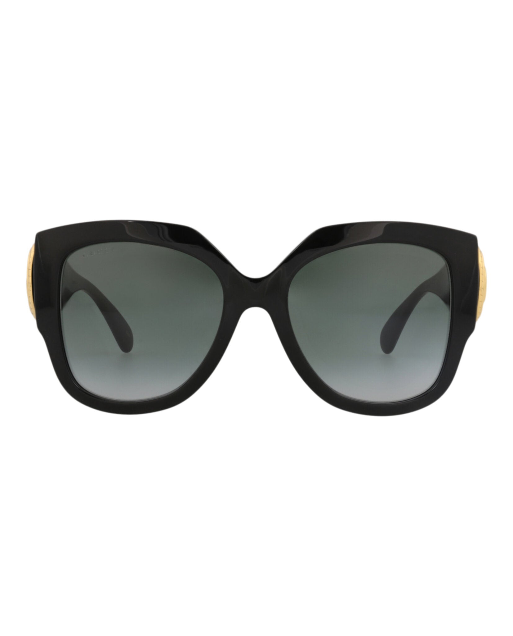 Gucci Gucci Womens Square/Rectangle Black Black Grey Fashion Designer Eyewear