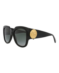 Gucci Gucci Womens Square/Rectangle Black Black Grey Fashion Designer Eyewear