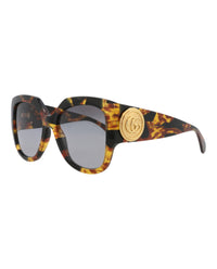 Gucci Gucci Womens Square/Rectangle Havana Havana Grey Fashion Designer Eyewear
