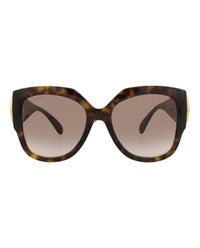 Gucci Womens Square/Rectangle Havana Havana Brown Fashion Designer Eyewear