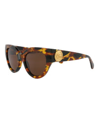 Gucci Womens Cat Eye Havana Havana Brown Fashion Designer Eyewear