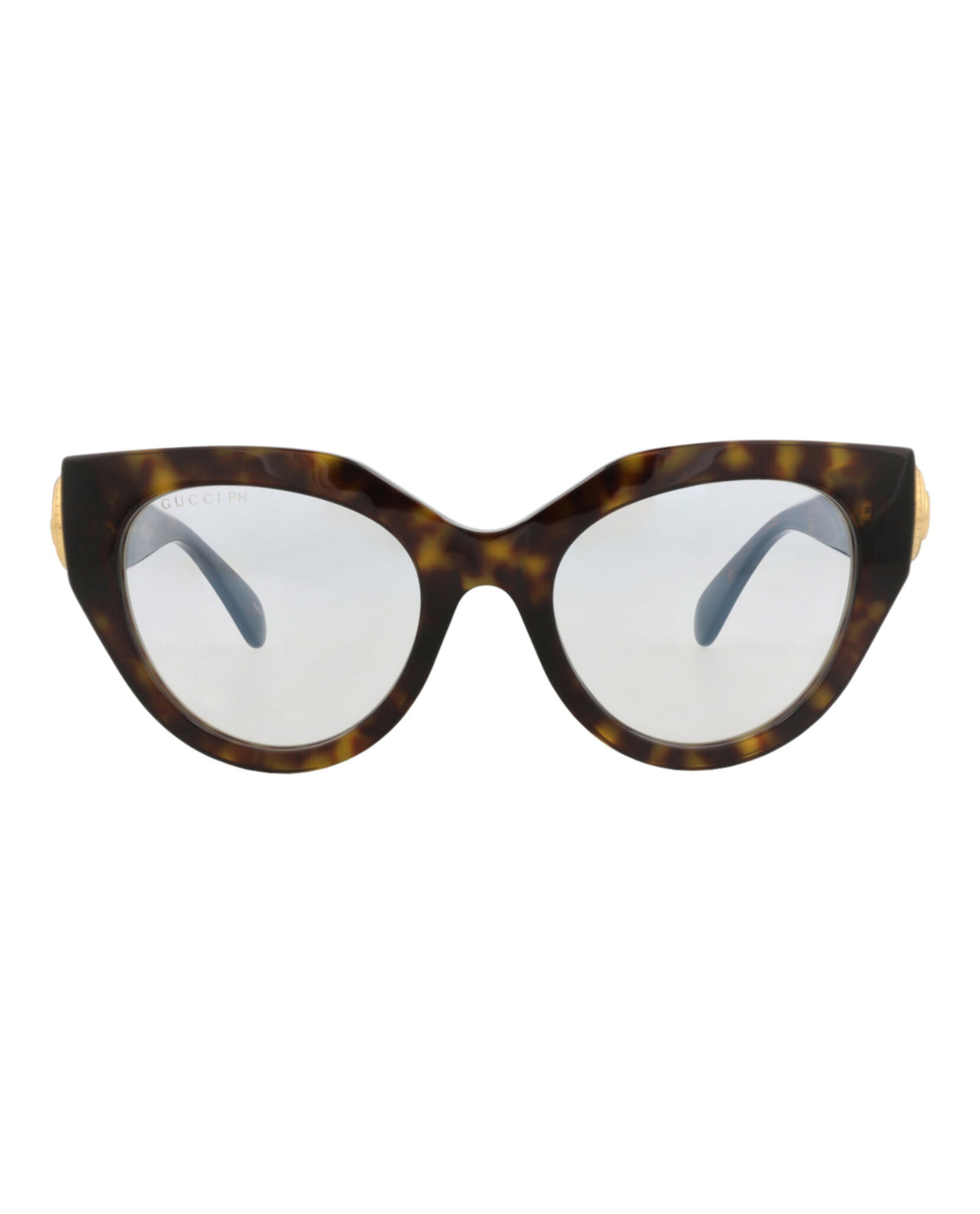 Gucci Gucci Womens Cat Eye Havana Havana Transparent Fashion Designer Eyewear