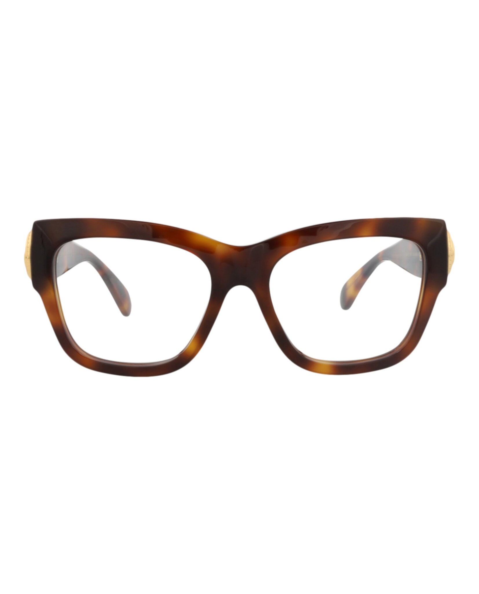 Gucci Womens Square/Rectangle Havana Havana Transparent Fashion Designer Eyewear