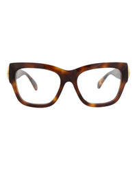 Gucci Womens Square/Rectangle Havana Havana Transparent Fashion Designer Eyewear