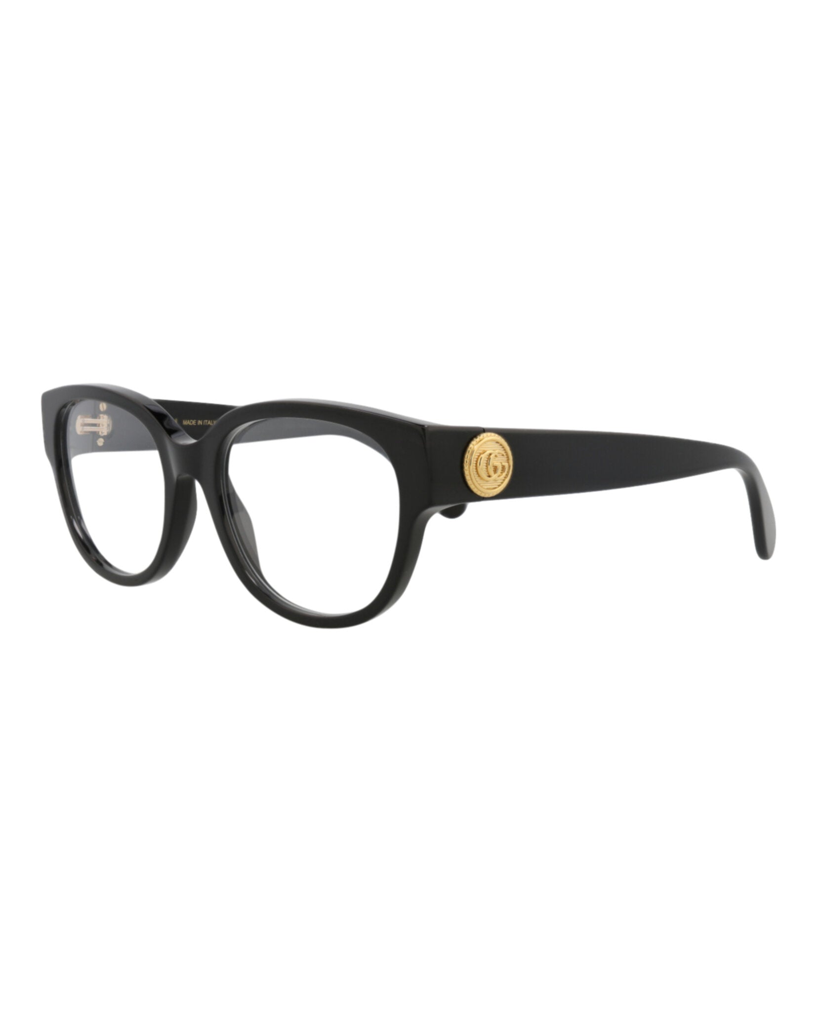 Gucci Gucci Womens Round/Oval Black Black Transparent Fashion Designer Eyewear