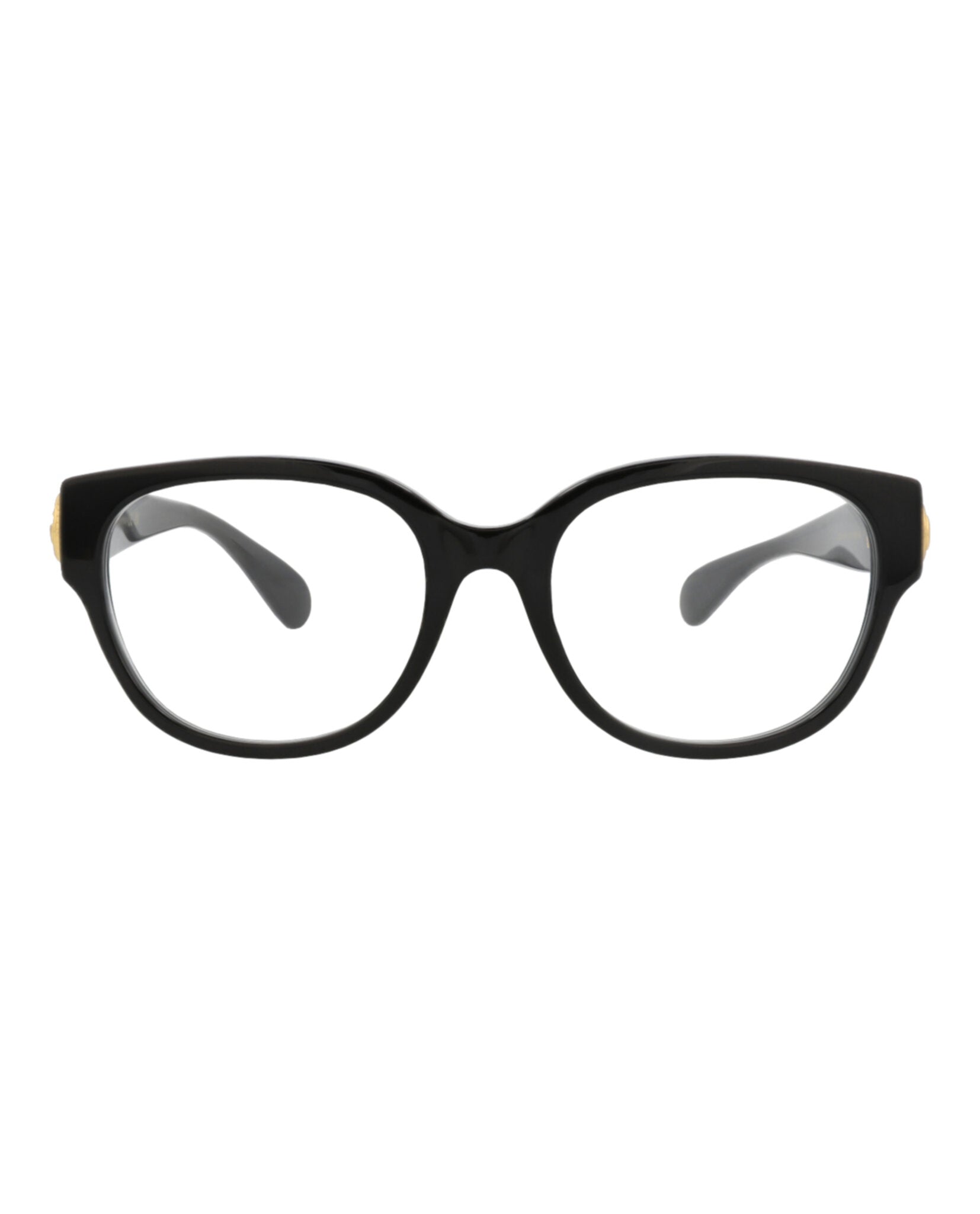 Gucci Womens Round/Oval Black Black Transparent Fashion Designer Eyewear