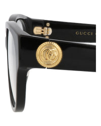 Gucci Womens Round/Oval Black Black Transparent Fashion Designer Eyewear