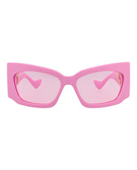Gucci Gucci Womens Shield/Wrap Pink Pink Pink Fashion Designer Eyewear