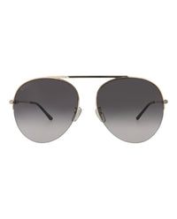 Gucci Womens Aviator Gold Gold Grey Fashion Designer Eyewear