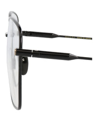 Gucci Womens Square/Rectangle Black Black Transparent Fashion Designer Eyewear