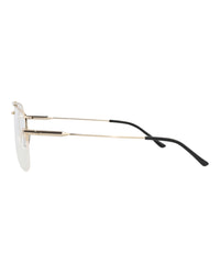 Gucci Gucci Womens Aviator Gold Gold Transparent Fashion Designer Eyewear