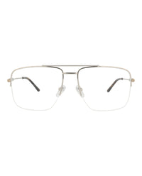 Gucci Gucci Womens Aviator Silver Silver Transparent Fashion Designer Eyewear