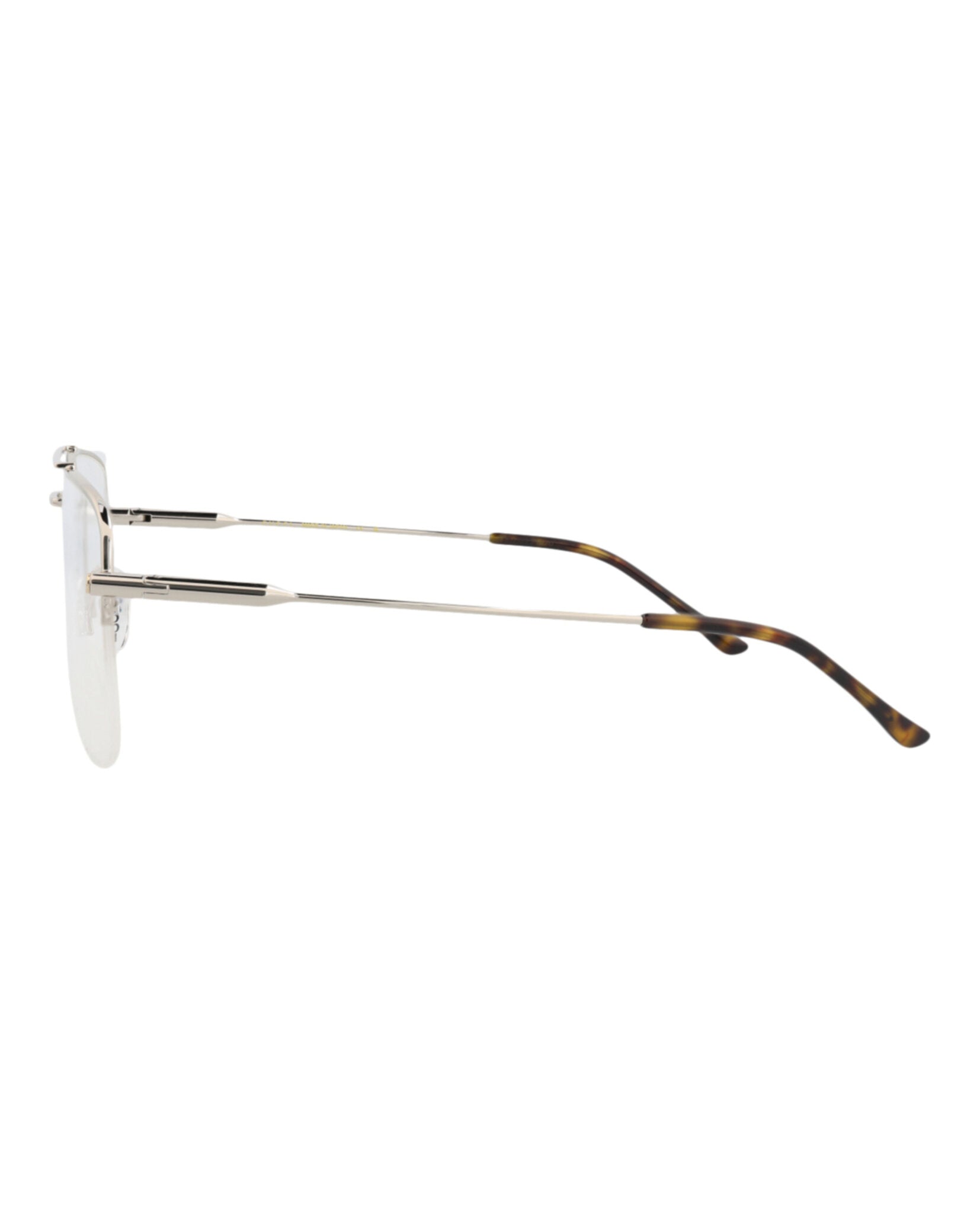 Gucci Gucci Womens Aviator Silver Silver Transparent Fashion Designer Eyewear
