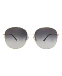 Gucci Gucci Womens Round/Oval Gold Gold Grey Fashion Designer Eyewear