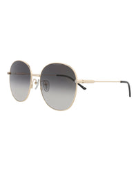 Gucci Gucci Womens Round/Oval Gold Gold Grey Fashion Designer Eyewear