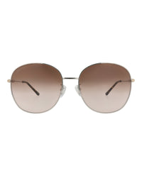 Gucci Gucci Womens Round/Oval Silver Silver Brown Fashion Designer Eyewear