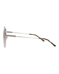 Gucci Gucci Womens Round/Oval Silver Silver Brown Fashion Designer Eyewear