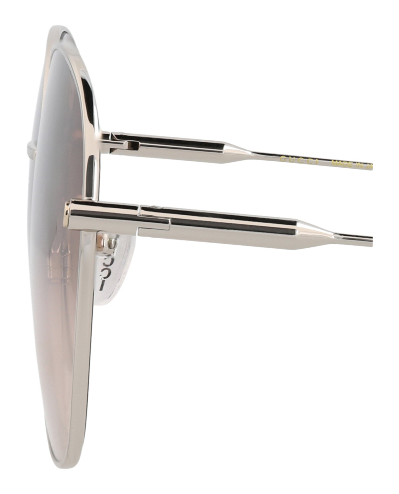 Gucci Gucci Womens Round/Oval Silver Silver Brown Fashion Designer Eyewear