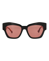 Gucci Womens Cat Eye Black Havana Orange Fashion Designer Eyewear