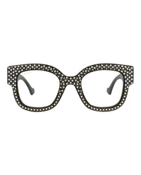 Gucci Gucci Womens Square/Rectangle Black Black Transparent Fashion Designer Eyewear