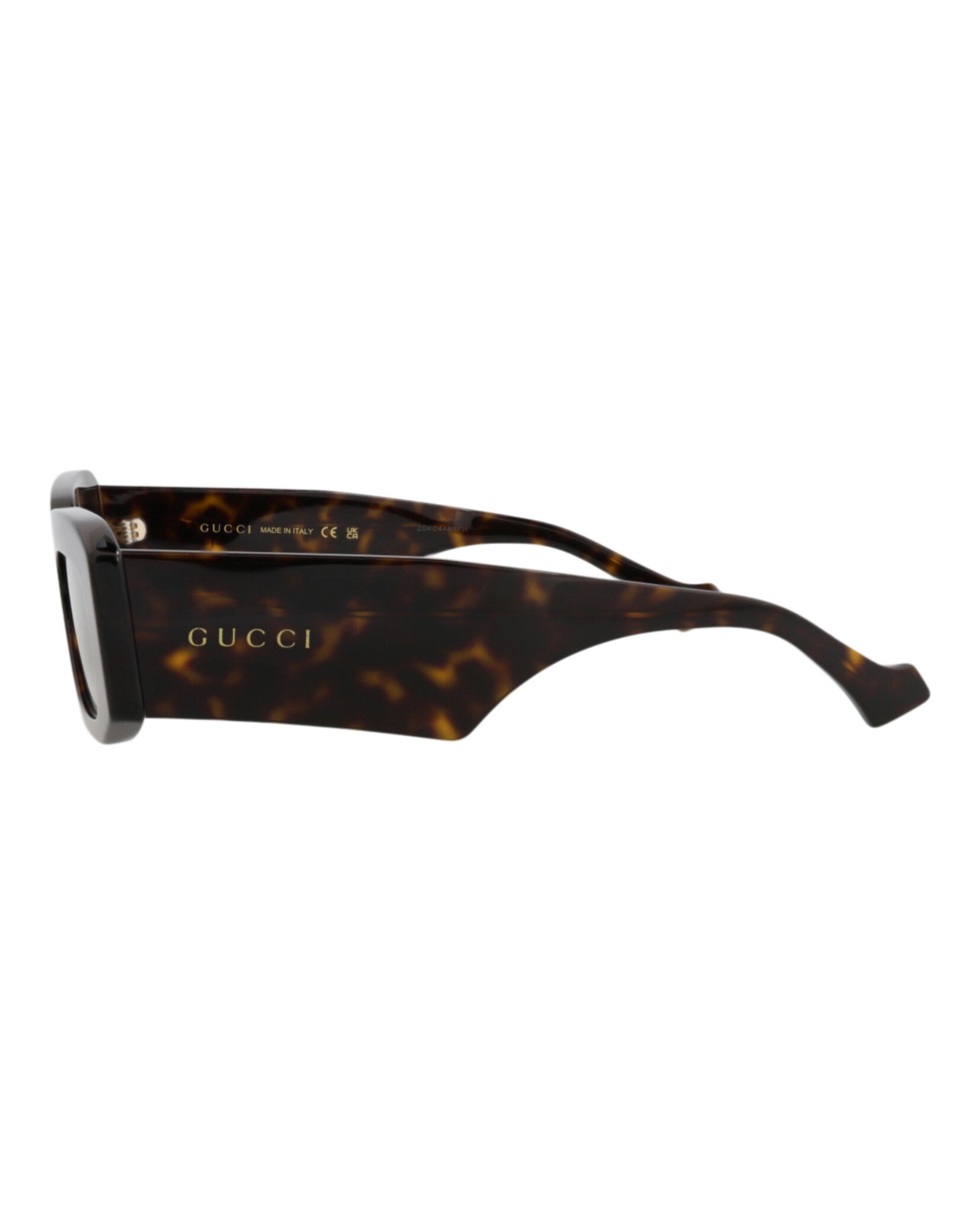 Gucci Mens Square/Rectangle Havana Havana Brown Fashion Designer Eyewear