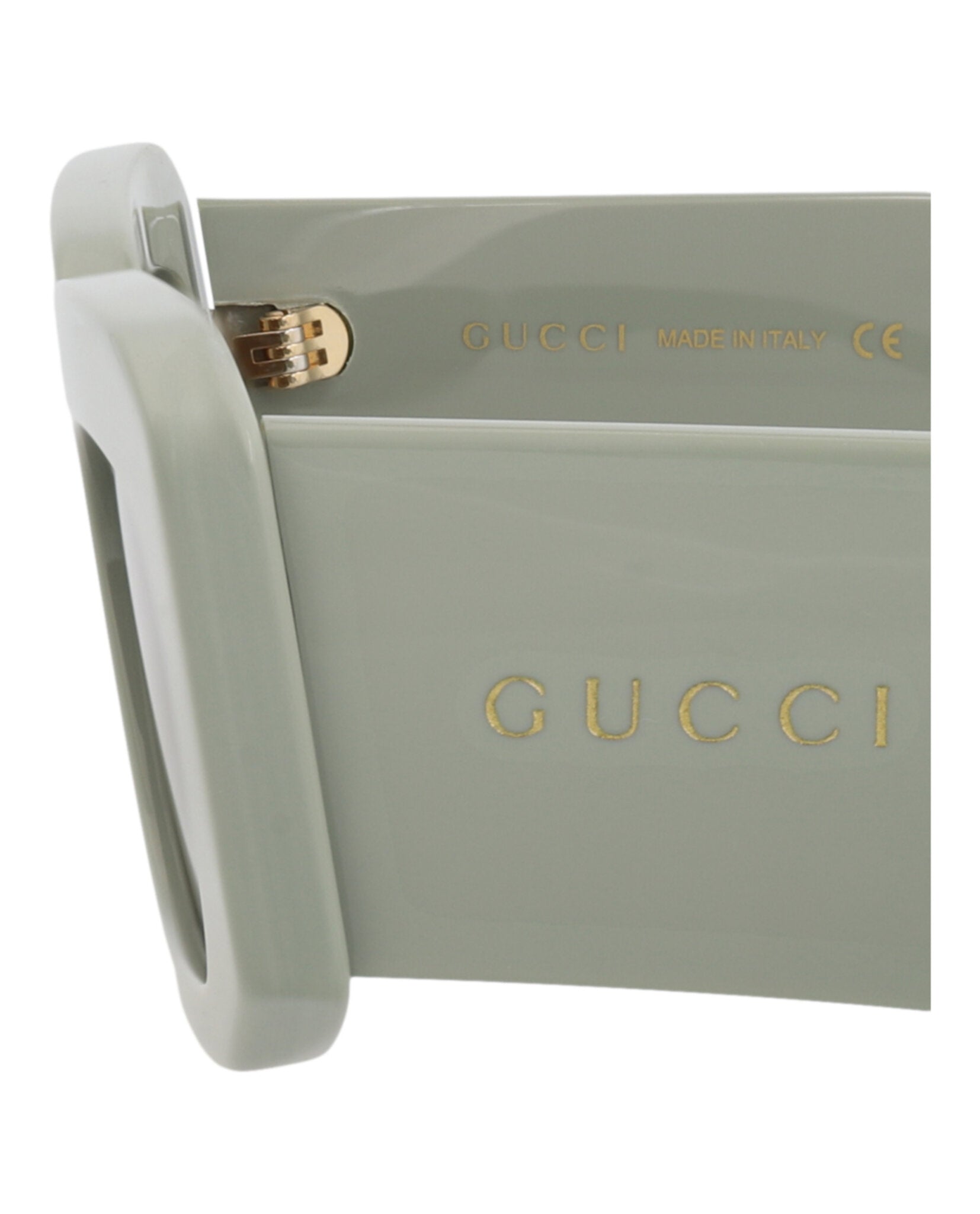 Gucci Gucci Mens Square/Rectangle Green Green Brown Fashion Designer Eyewear