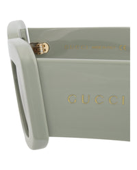 Gucci Gucci Mens Square/Rectangle Green Green Brown Fashion Designer Eyewear