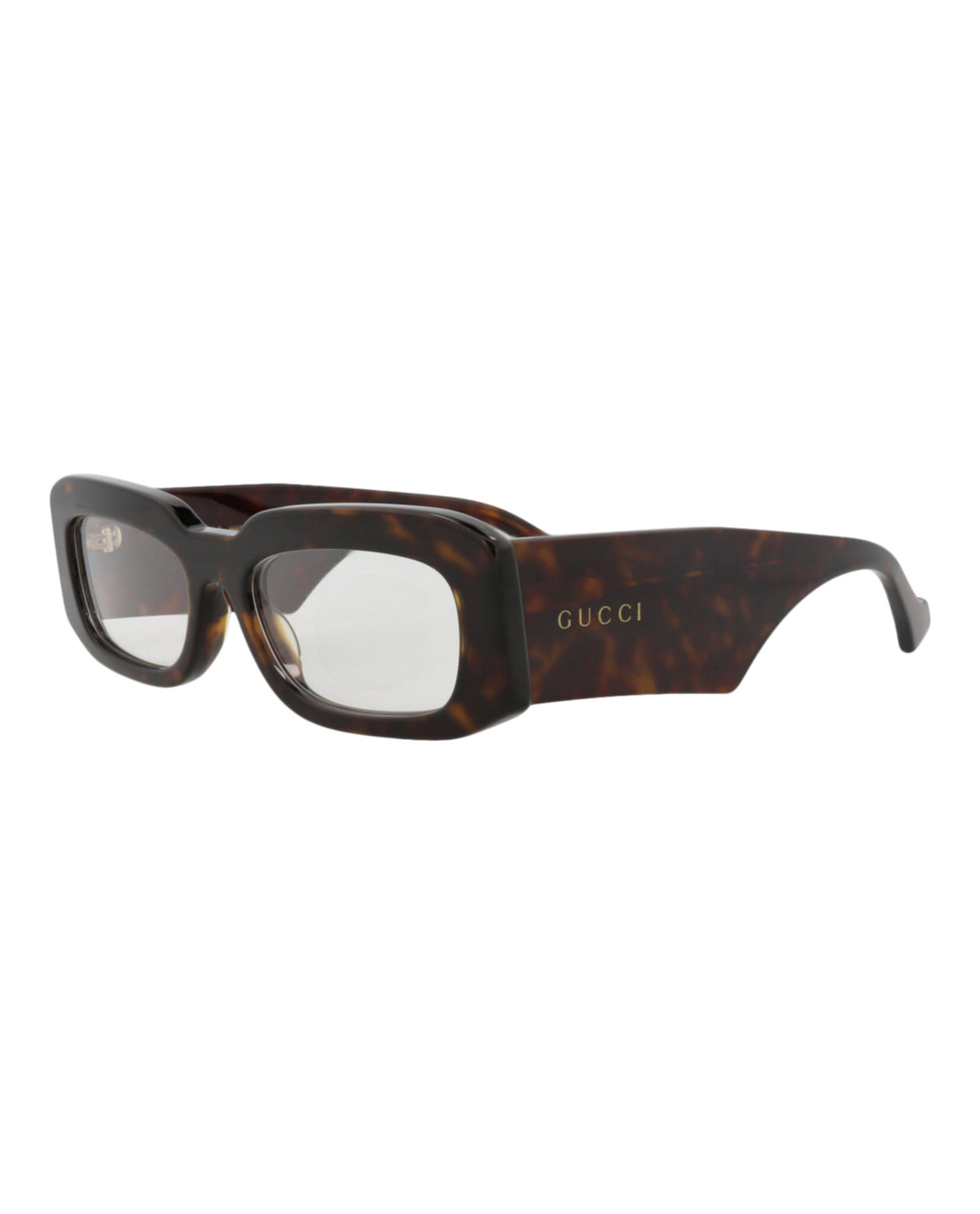 Gucci Gucci Mens Square/Rectangle Havana Havana Transparent Fashion Designer Eyewear