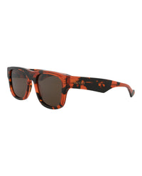 Gucci Gucci Mens Square/Rectangle Havana Havana Brown Fashion Designer Eyewear