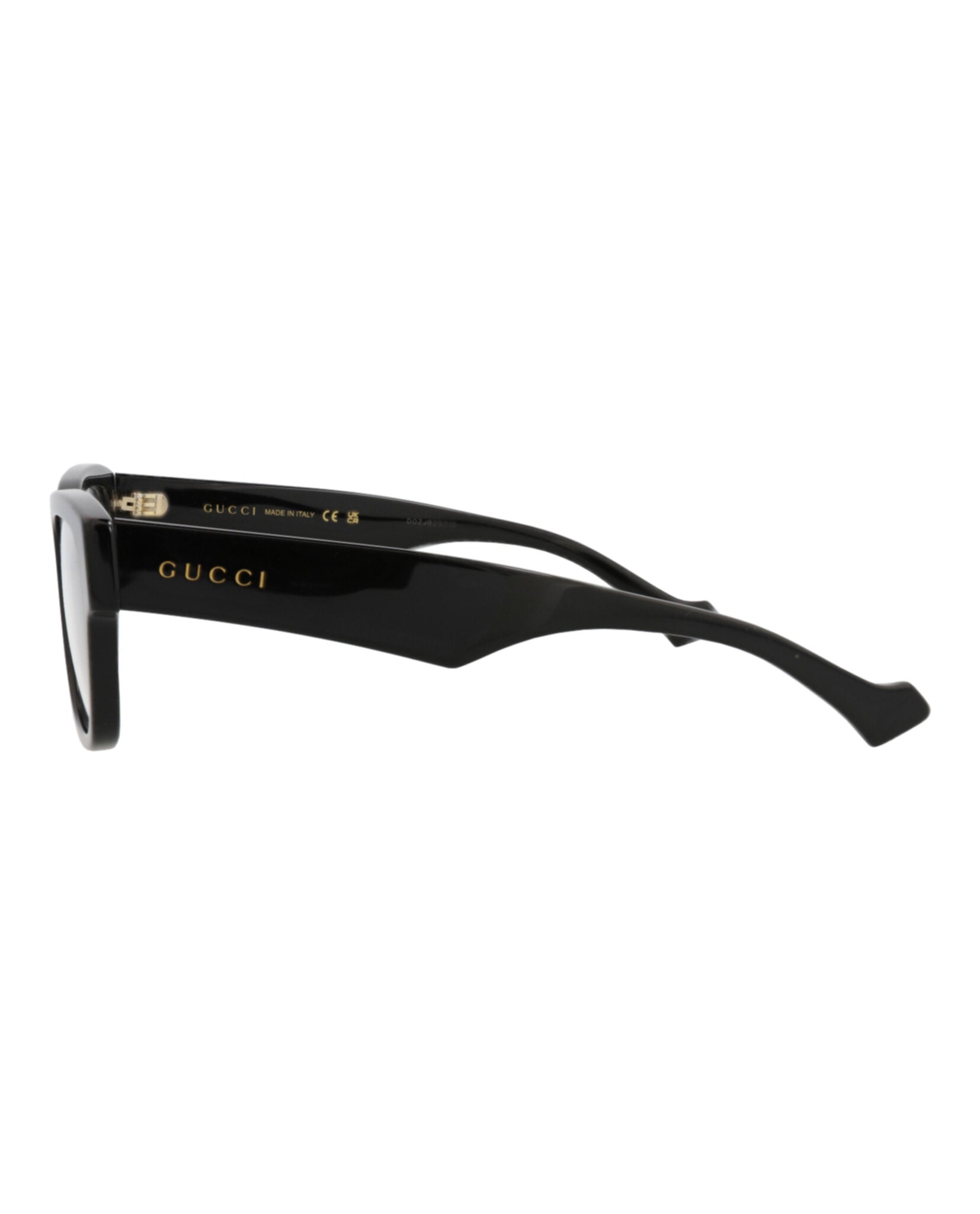 Gucci Mens Square/Rectangle Black Black Transparent Fashion Designer Eyewear