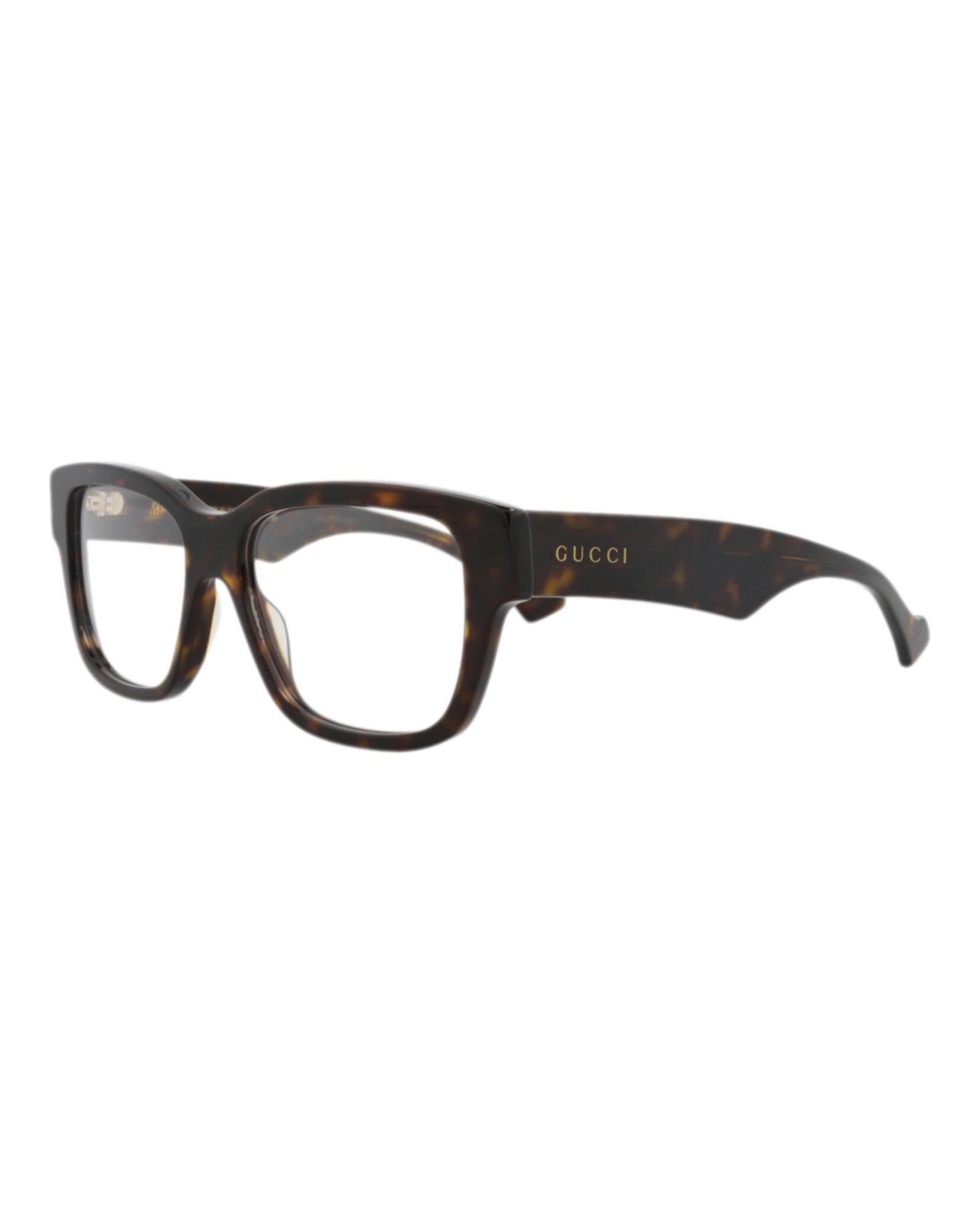 Gucci Mens Square/Rectangle Havana Havana Transparent Fashion