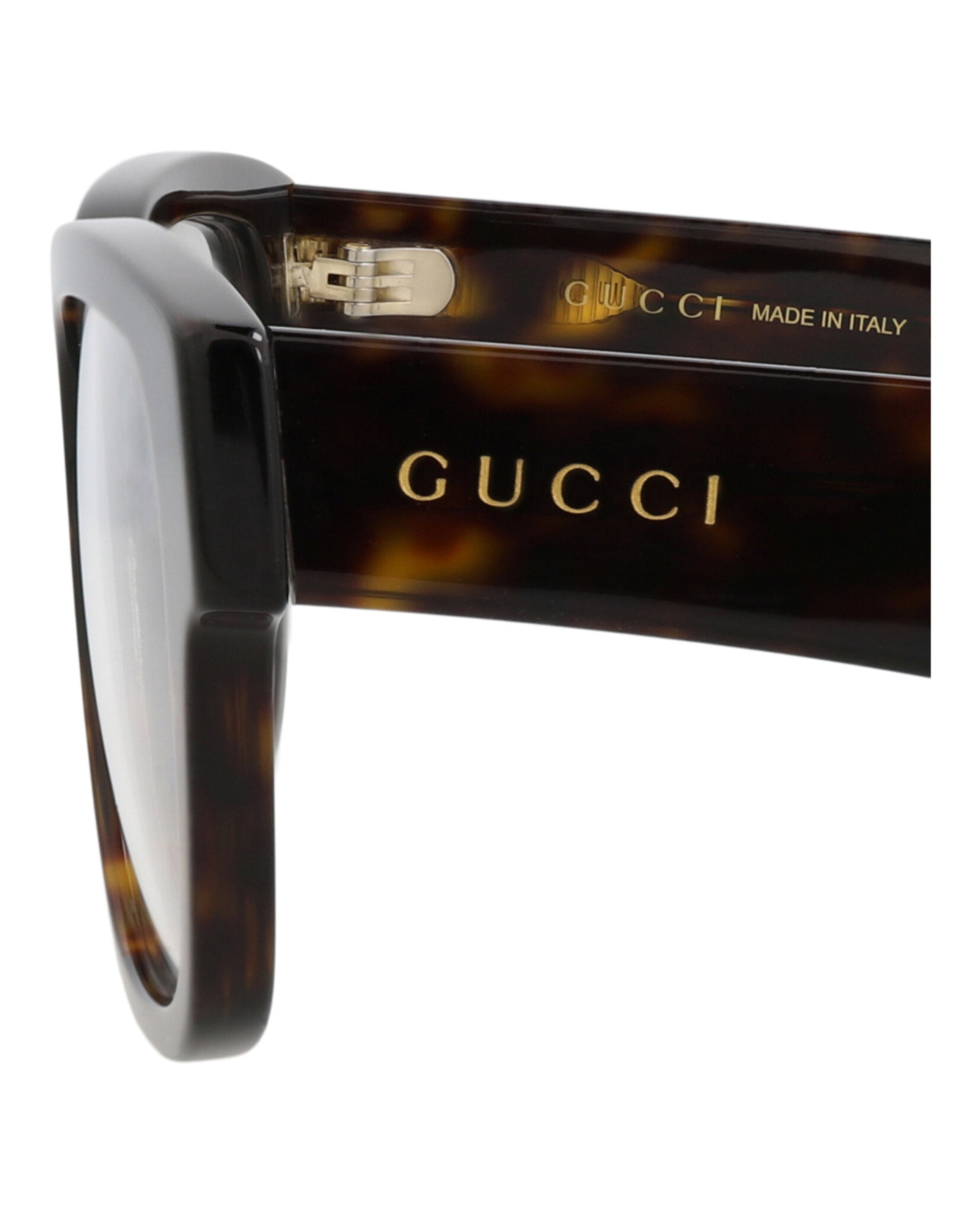 Gucci Mens Square/Rectangle Havana Havana Transparent Fashion