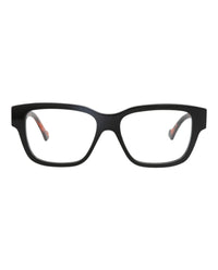 Gucci Mens Square/Rectangle Black Havana Transparent Fashion Designer Eyewear