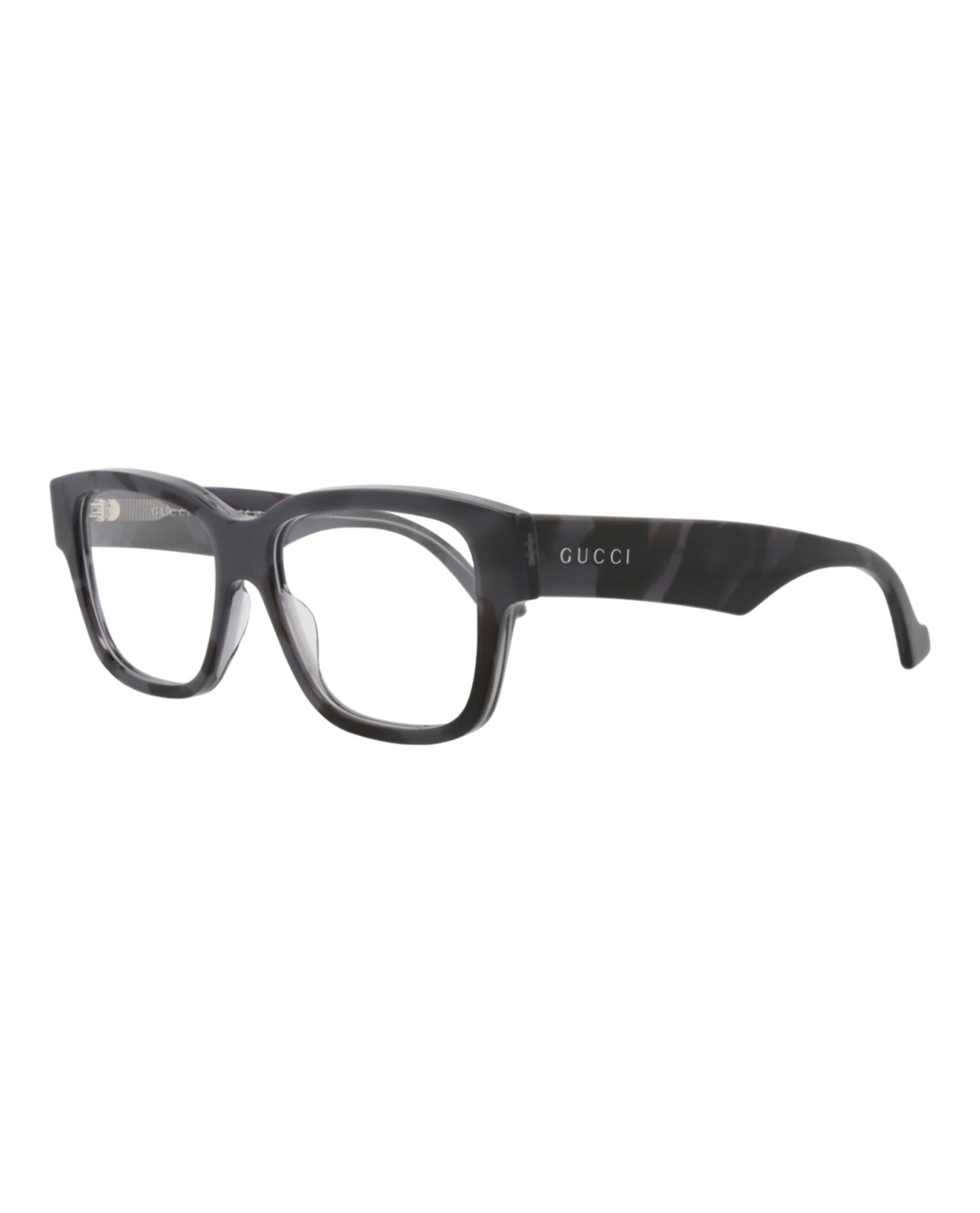 Gucci Gucci Mens Square/Rectangle Grey Grey Transparent Fashion Designer Eyewear