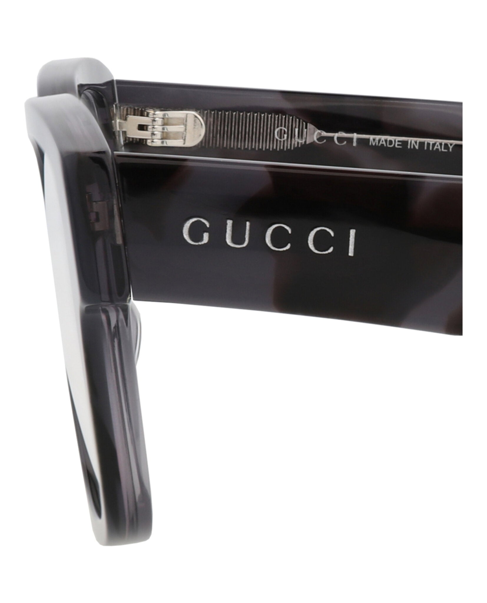 Gucci Gucci Mens Square/Rectangle Grey Grey Transparent Fashion Designer Eyewear